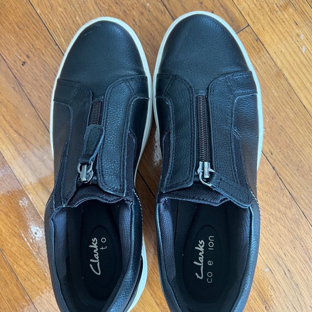 Women’s Clark’s leather  wedge comfort shoe